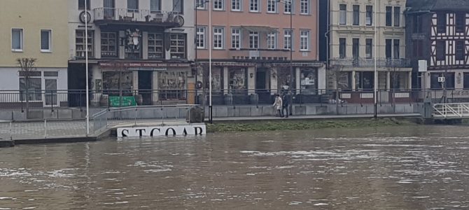 Der Rhein und sein Hochwasser